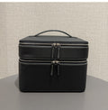 Genuine Leather Travel Jewelry Organizer Tote - Multi-Functional Makeup Storage Bag