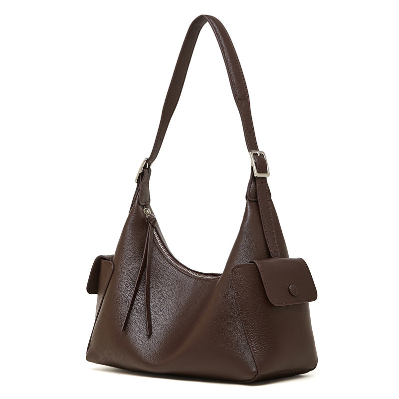 Women's Large-Capacity Genuine Leather Shoulder Bag & Crossbody Bag | Urban Minimalist