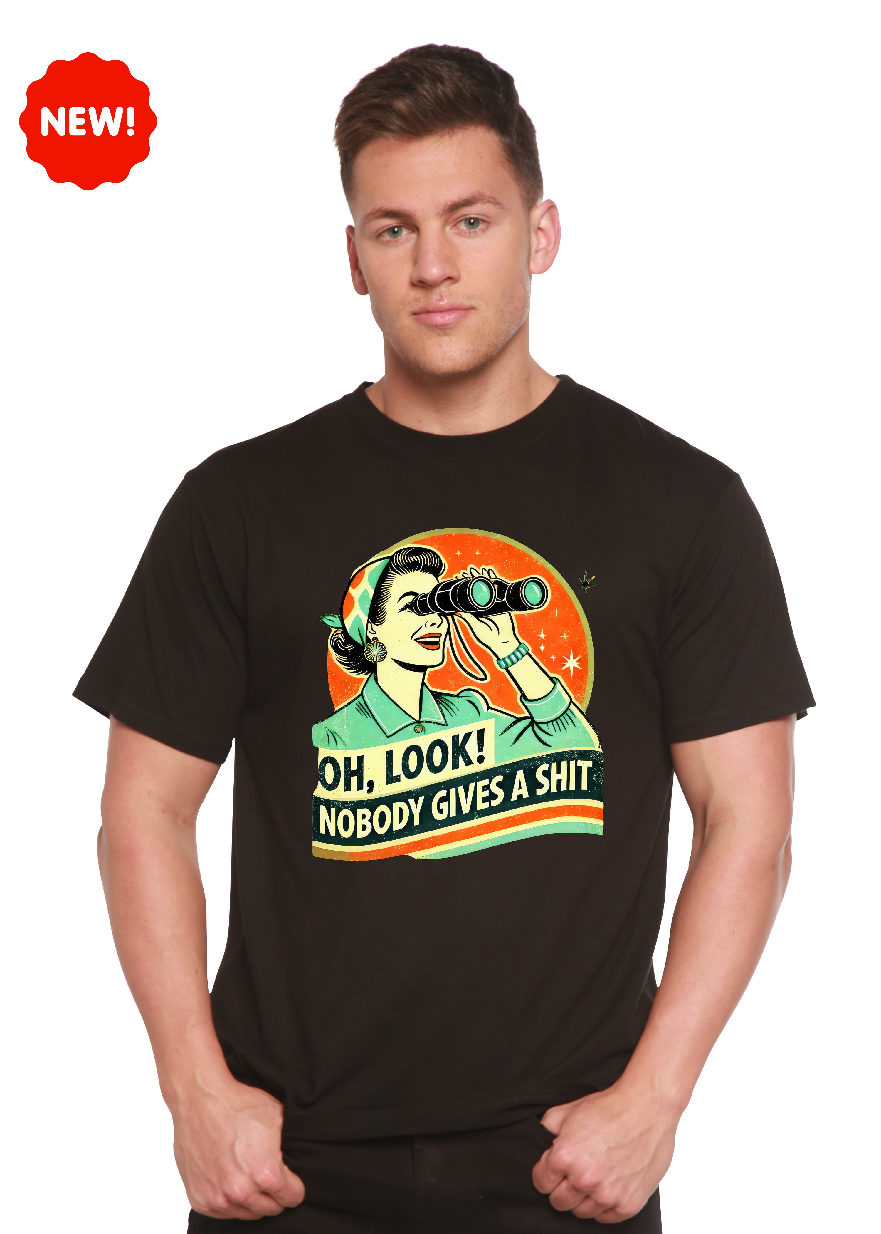 Retro Graphic Tee — Unisex Bamboo/Cotton