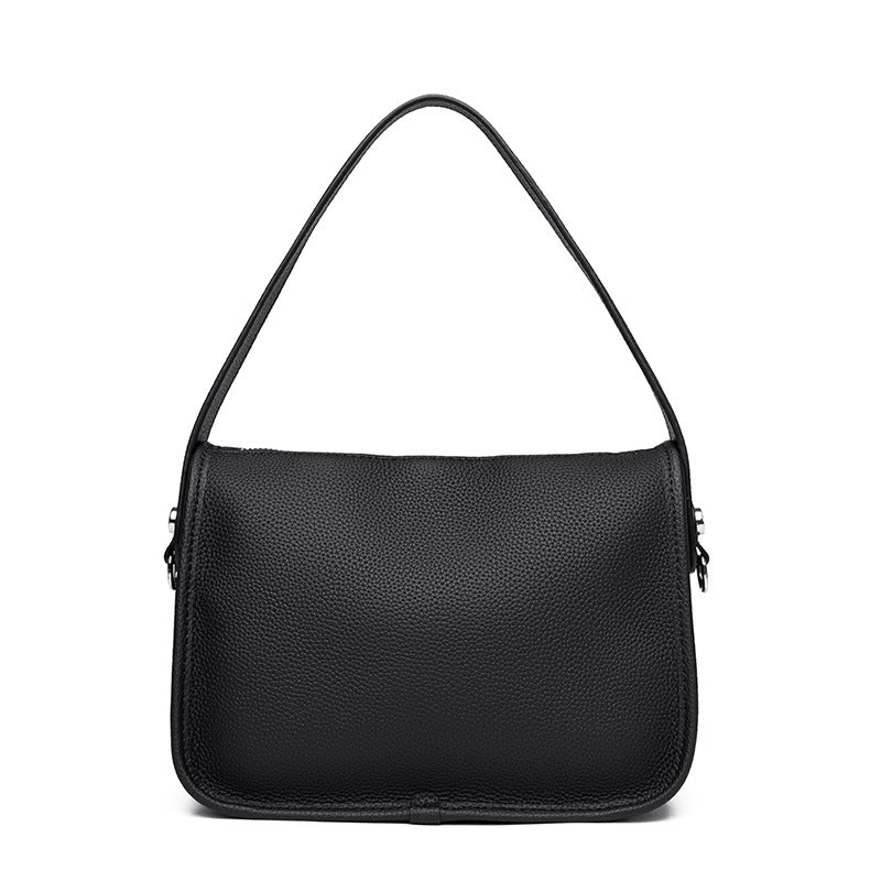 Women's Large Leather Saddle Crossbody Bag – Stylish Commuter Handbag