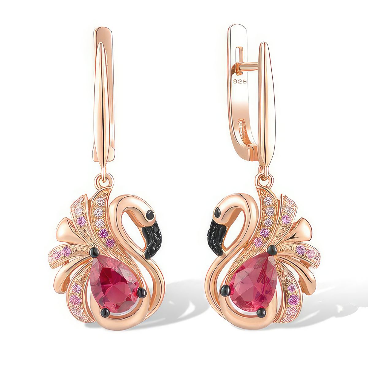 Flamingo Drop Earrings