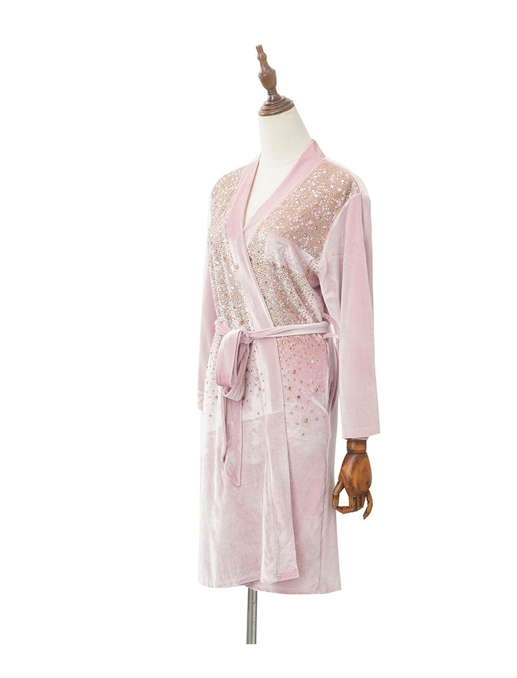 Rhinestone Satin Bridal & Bridesmaid Robe