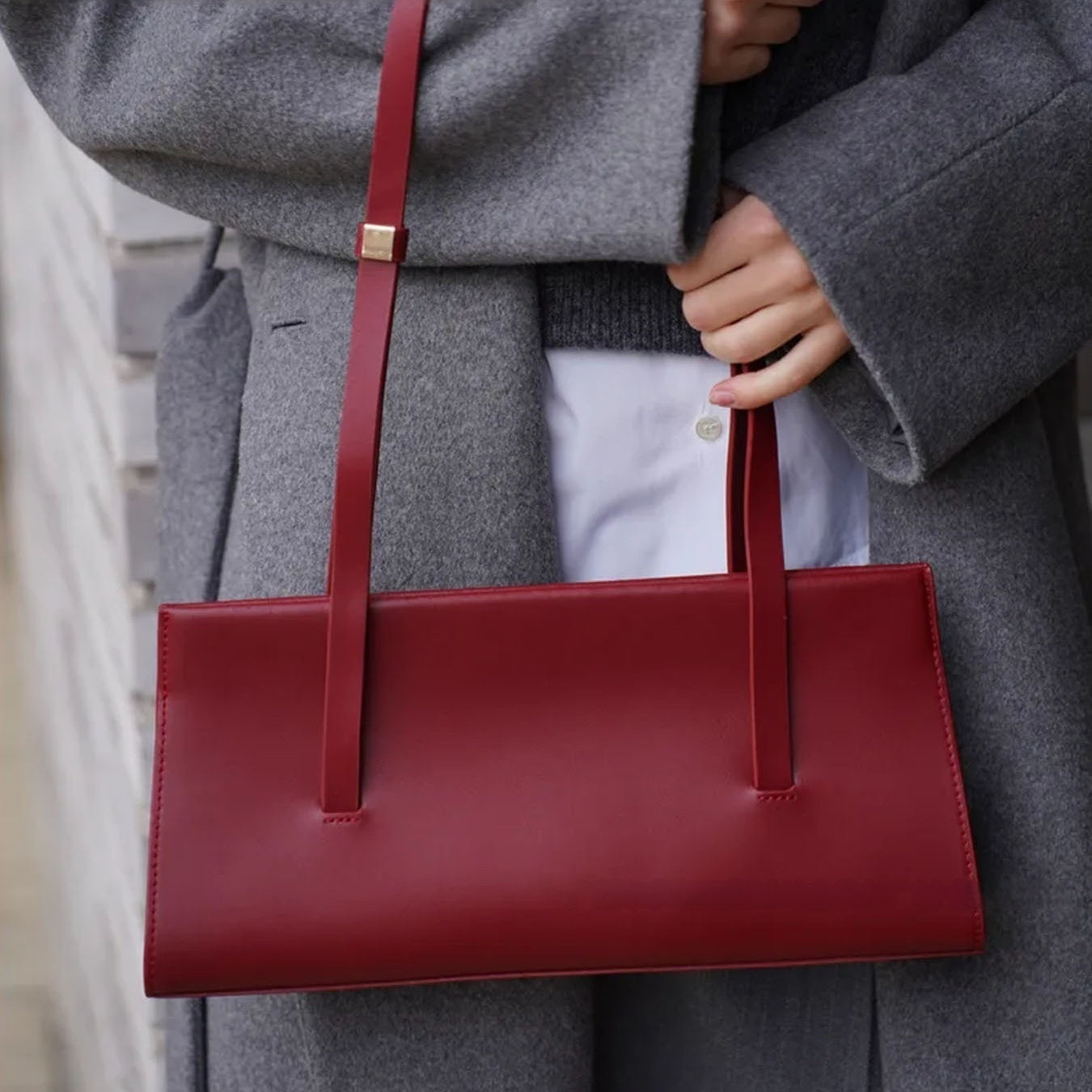 Women's Retro Chic Shoulder Bag - Premium PU Leather Work Handbag with Multiple Compartments
