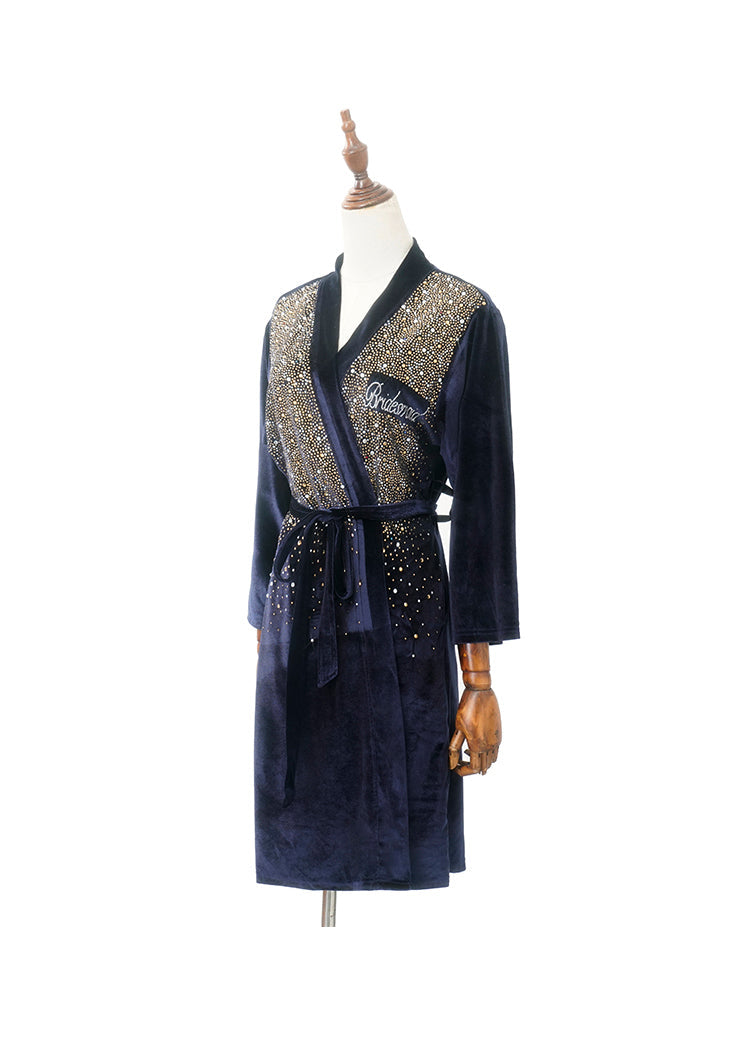 Rhinestone Satin Bridal & Bridesmaid Robe