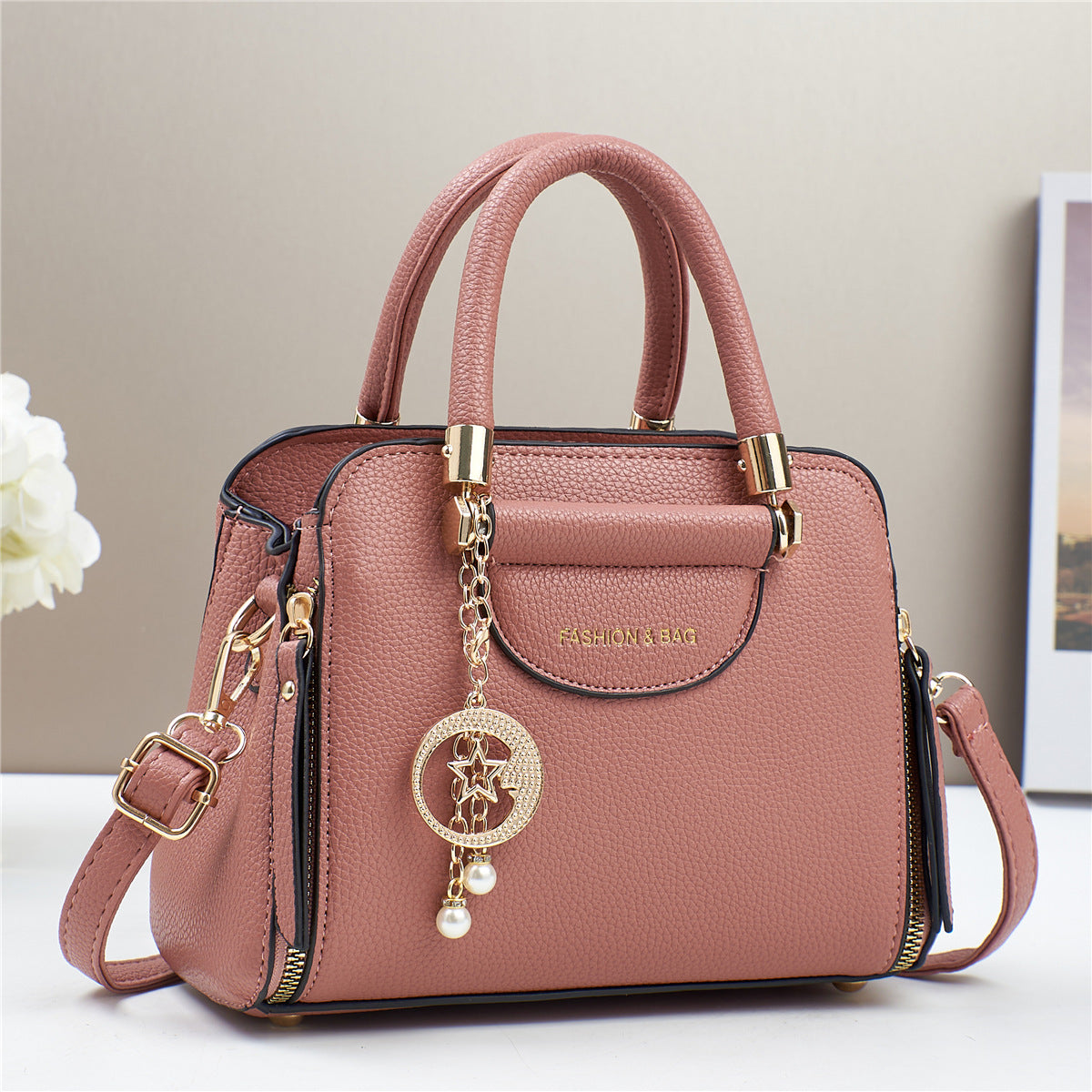 Minimalist Urban PU Leather Crossbody Bag – Light-Luxury Women's Shoulder Bag