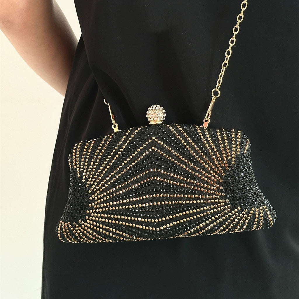 Elegant Rhinestone Evening Clutch - Premium Crystal Embellished Evening Bag for Women