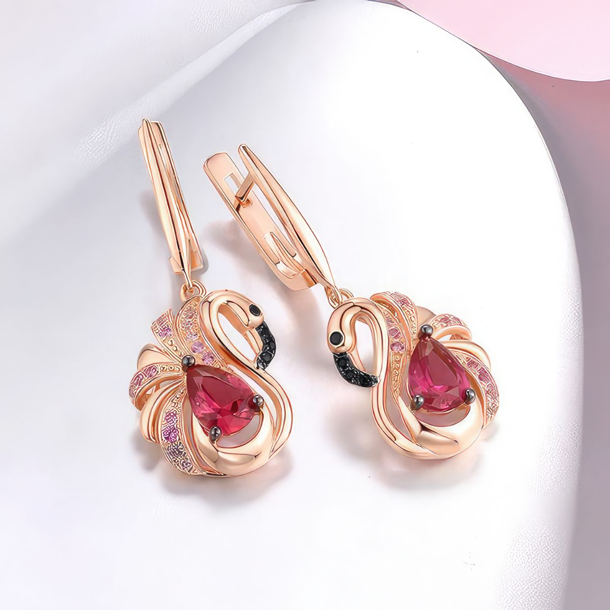 Flamingo Drop Earrings