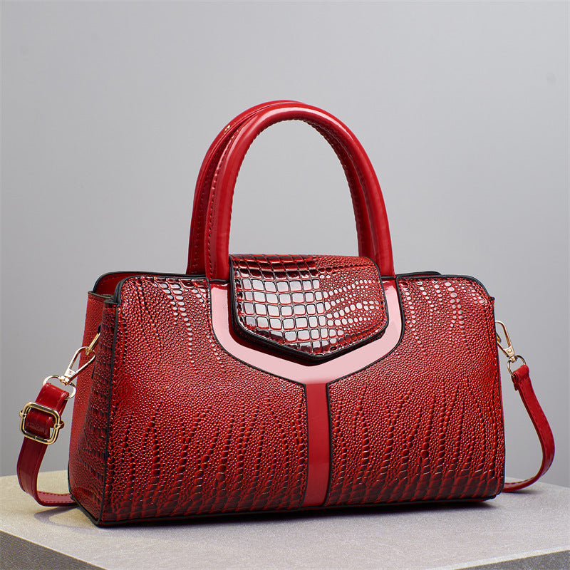 Large Capacity Women's Tote Crossbody Shoulder Bag – PU Leather Commuter Handbag