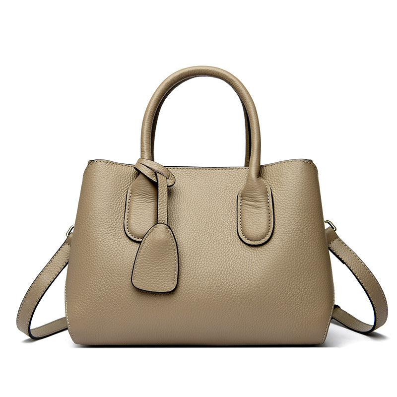 Multifunctional Genuine Leather Tote Bag – Work & Commute | Black, Red, Khaki