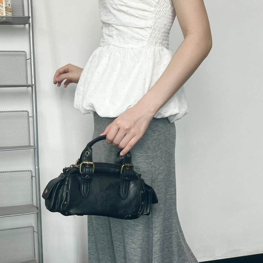 Crossbody Handbag – Patchwork Polyester Shoulder Bag