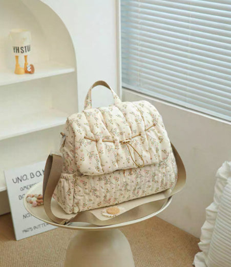 Breathable Floral Diaper Bag