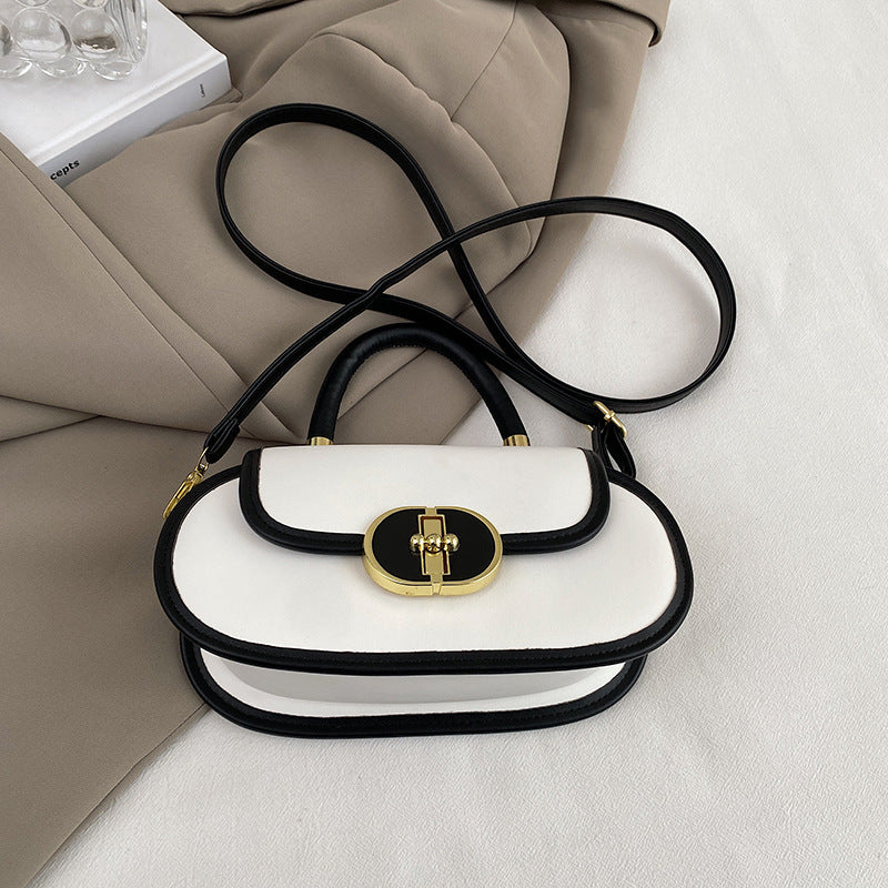 Premium Retro Matte Mini Round Crossbody Bag – PU Leather Oval Shoulder Bag