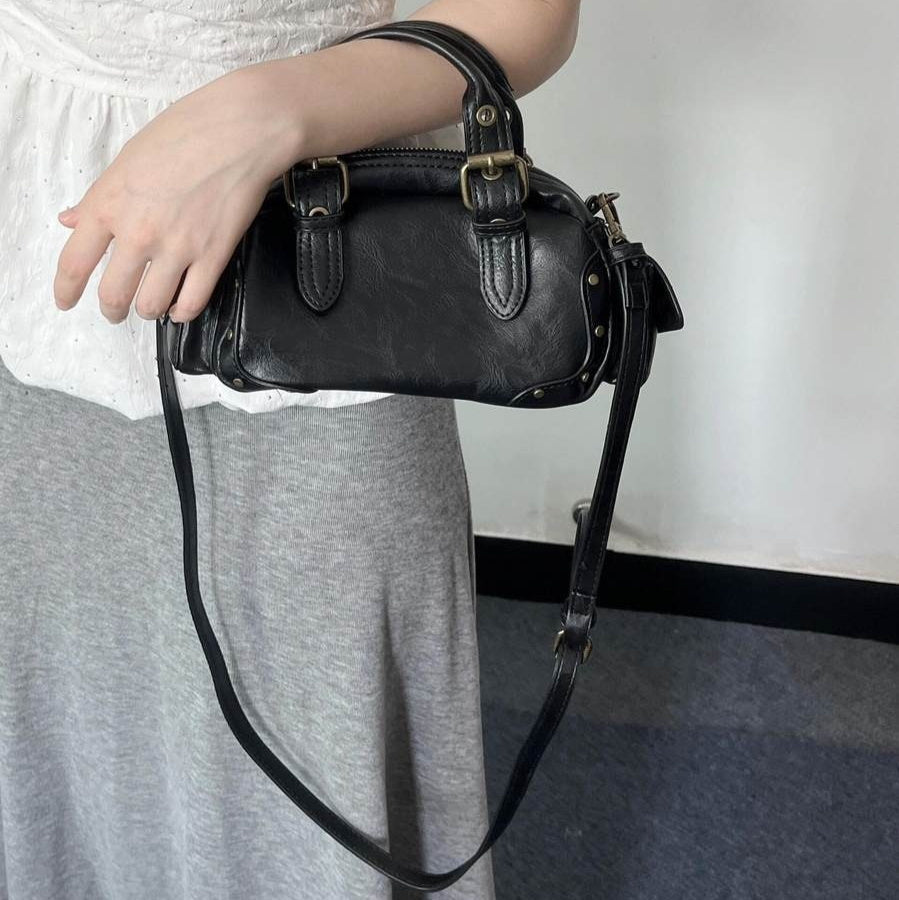 Crossbody Handbag – Patchwork Polyester Shoulder Bag