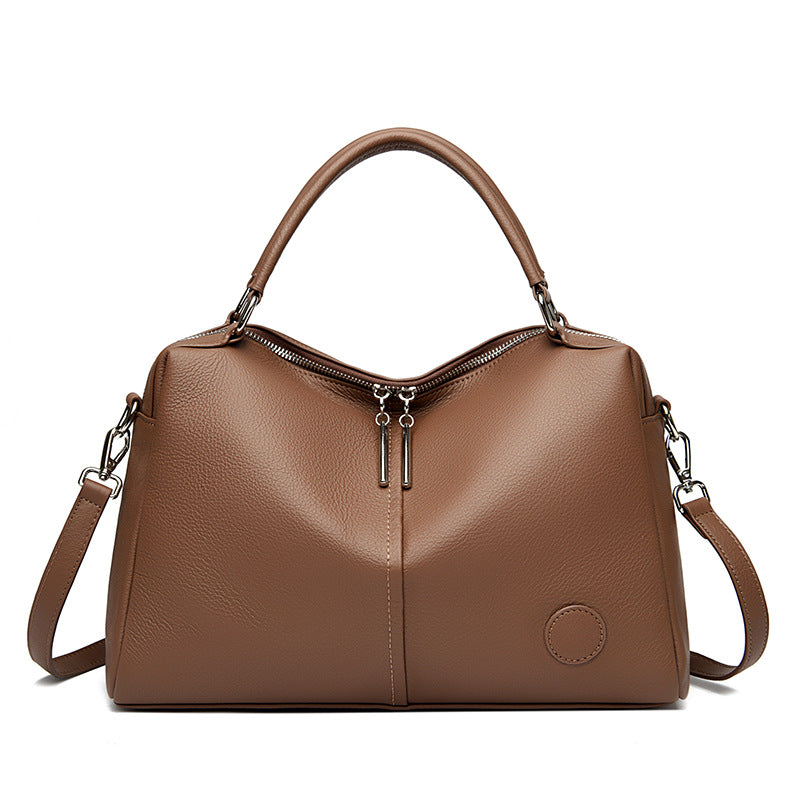 Genuine Leather Tote Bag for Women – Spacious Everyday Shoulder Bag