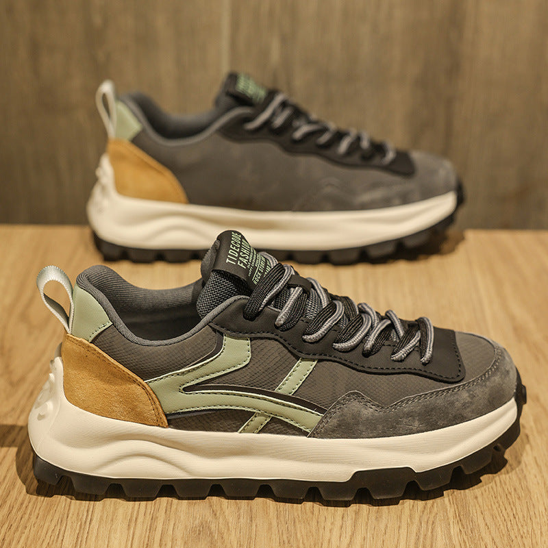 Men's Casual Sporty Sneakers - Comfortable Low-Top Athletic Shoes for Everyday Wear