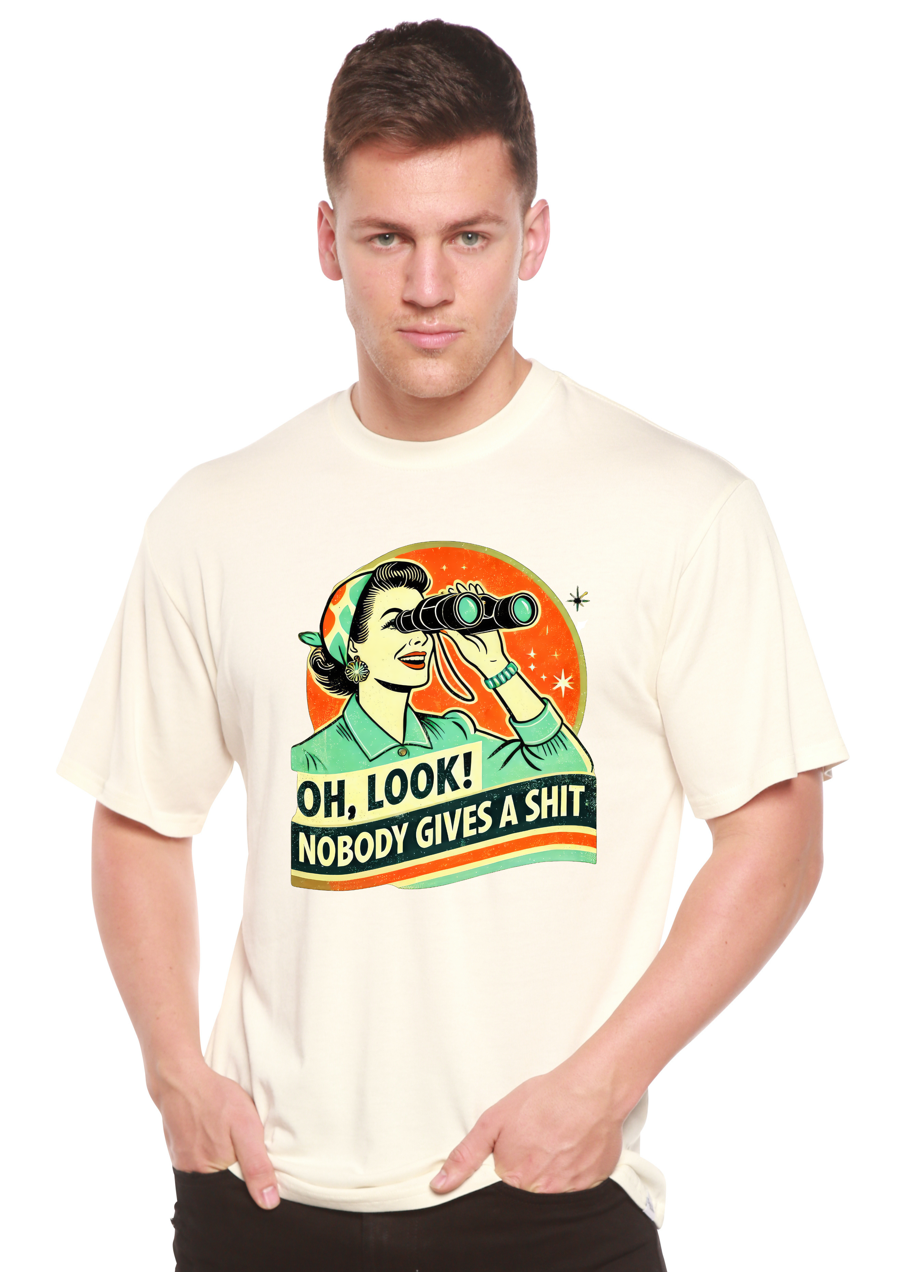Retro Graphic Tee — Unisex Bamboo/Cotton
