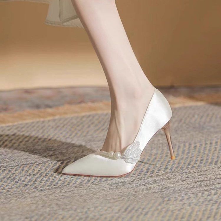 Women's Mary Jane Stiletto Heels | Open-Toe Crossover Strap Formal Shoes