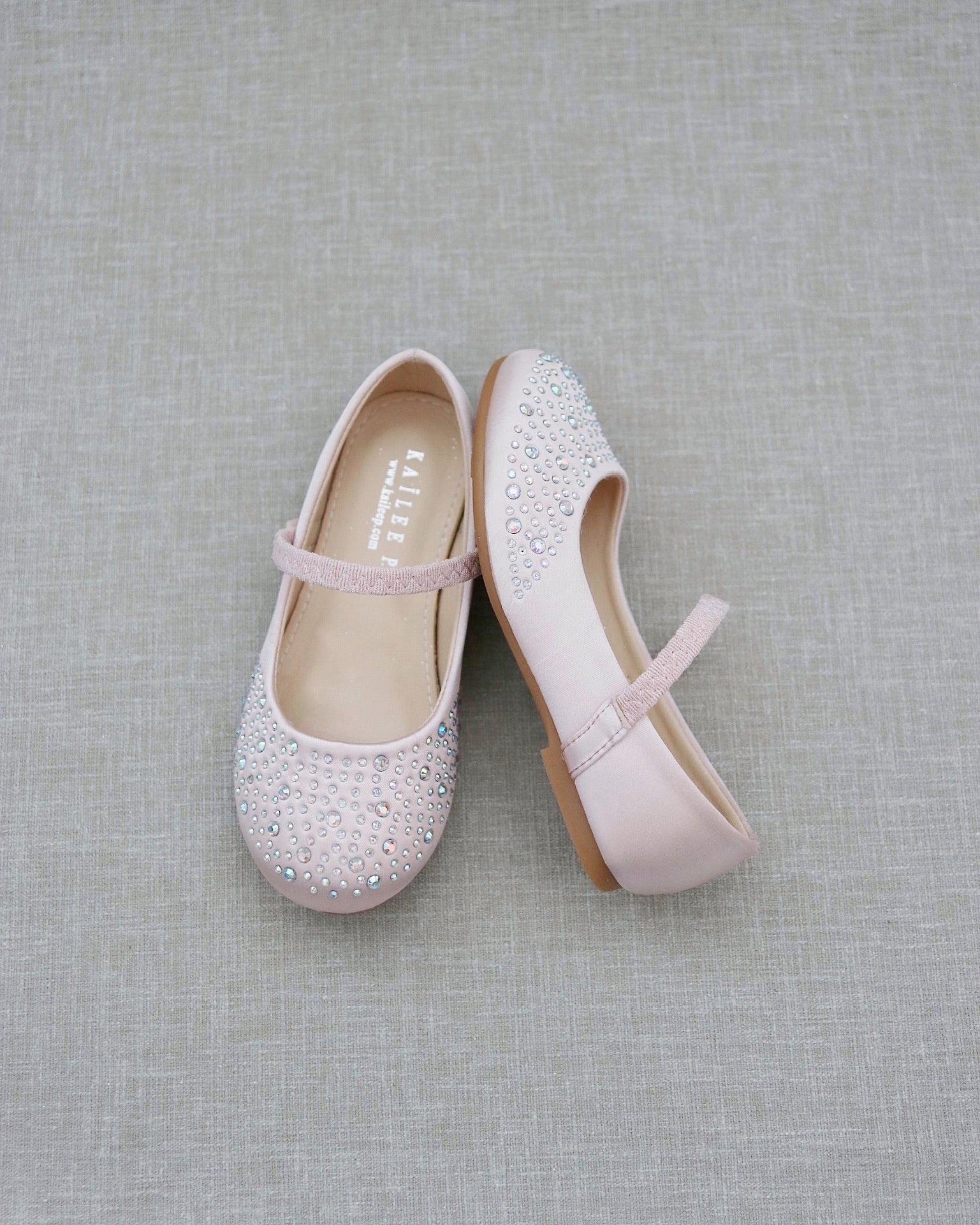 Satin Maryjane Flats
