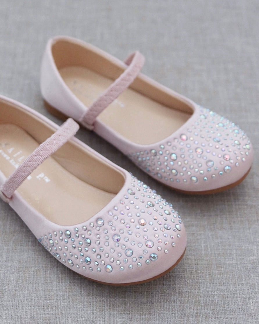 Satin Maryjane Flats