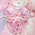Strawberry Print Bra & Panty Set