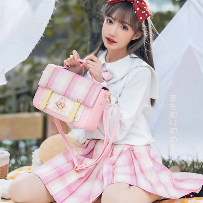 Bunny Plaid Shoulder Bag