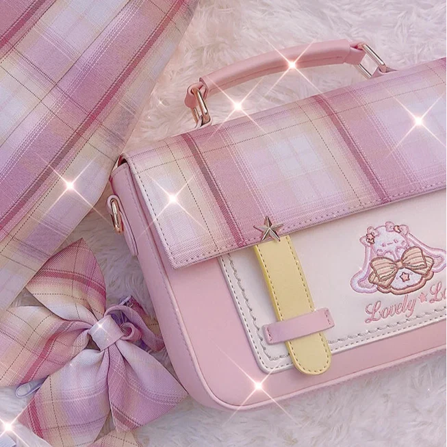 Bunny Plaid Shoulder Bag