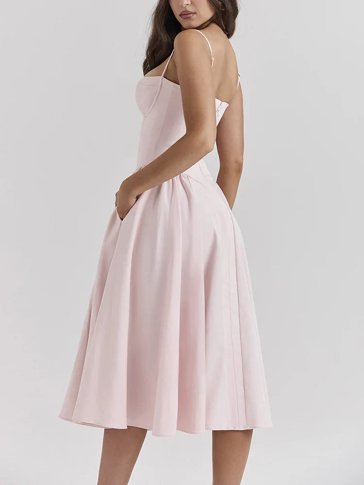 Mid-Calf Cocktail Dress