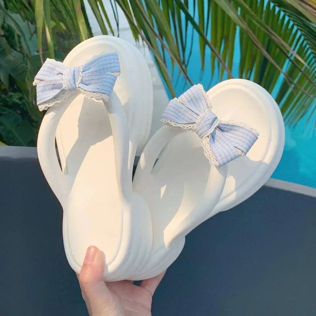 Bow Detail Block Heel Sandals