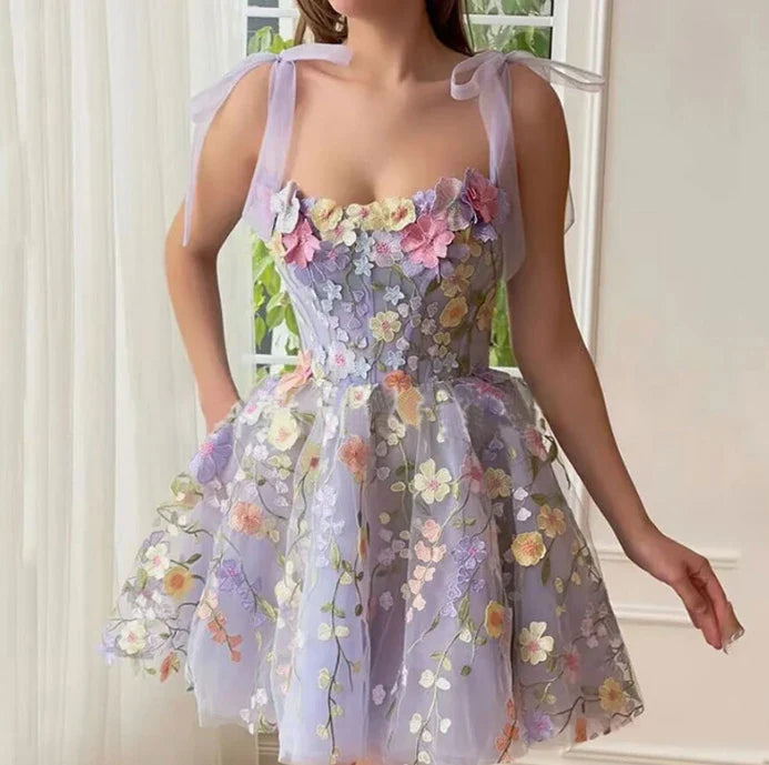 Lilac Flower Fairy Dress