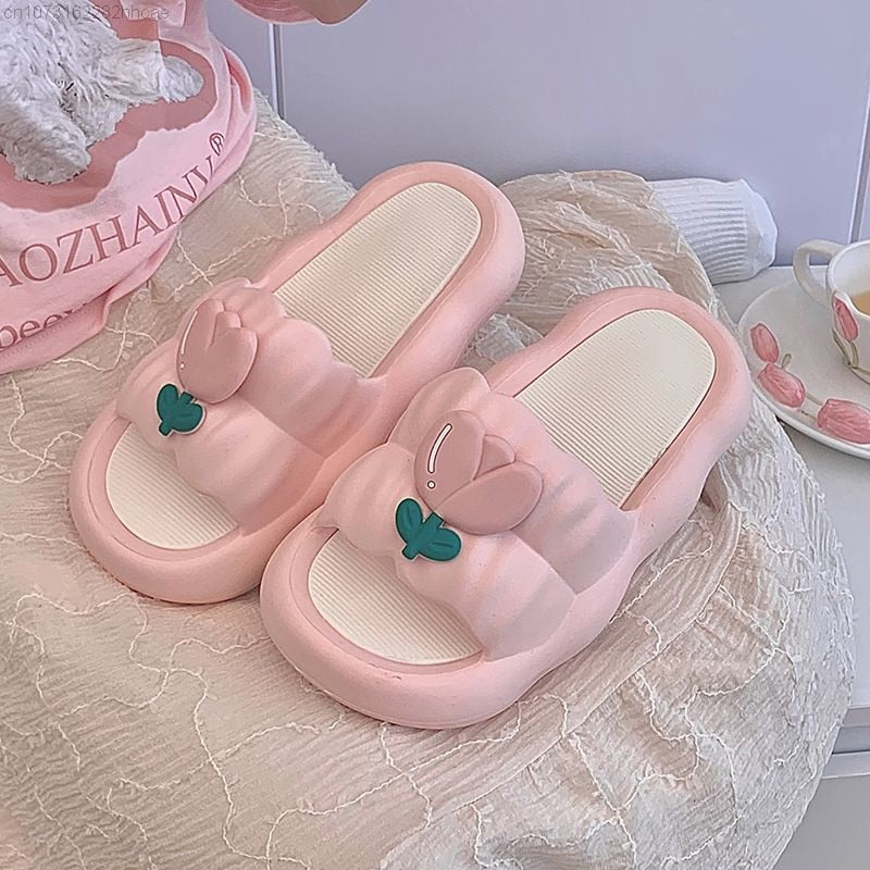Comfy Flower Slipper Mules