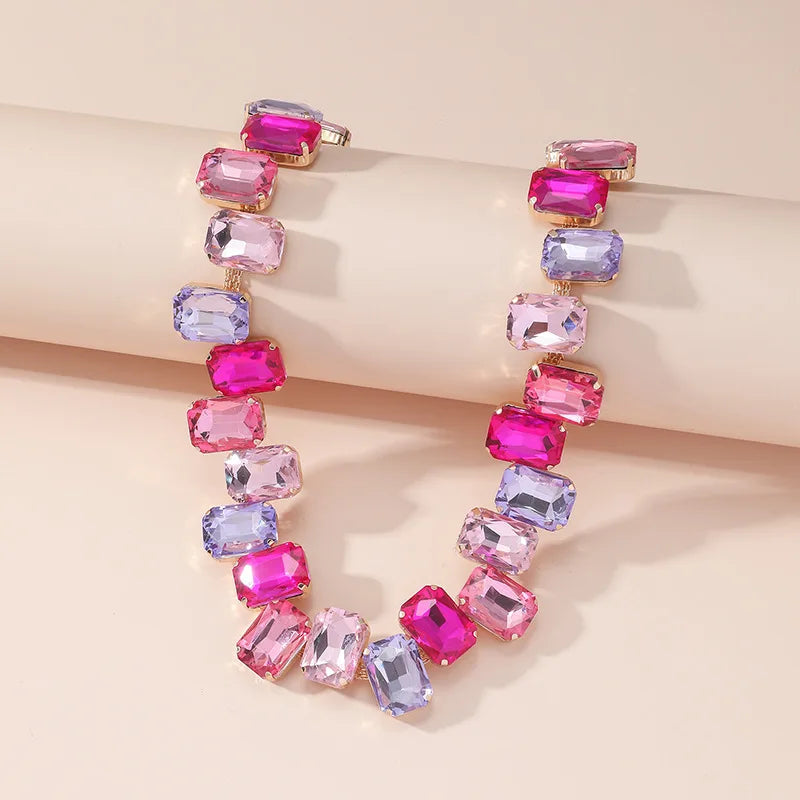 Pink Crystal Choker