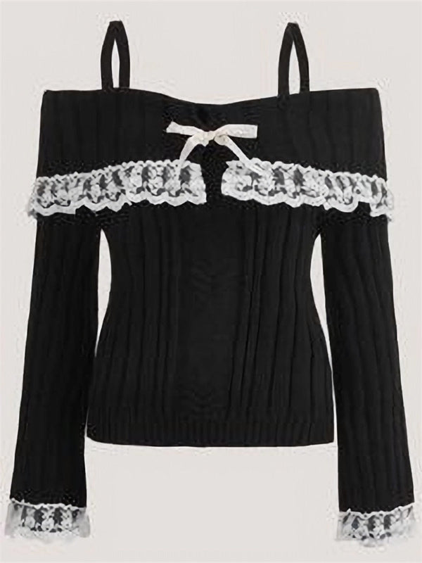 Off Shoulder Knit Top