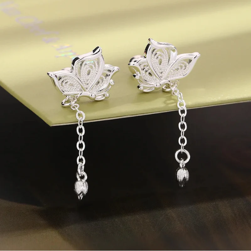 Butterfly Crystal Stud Earrings