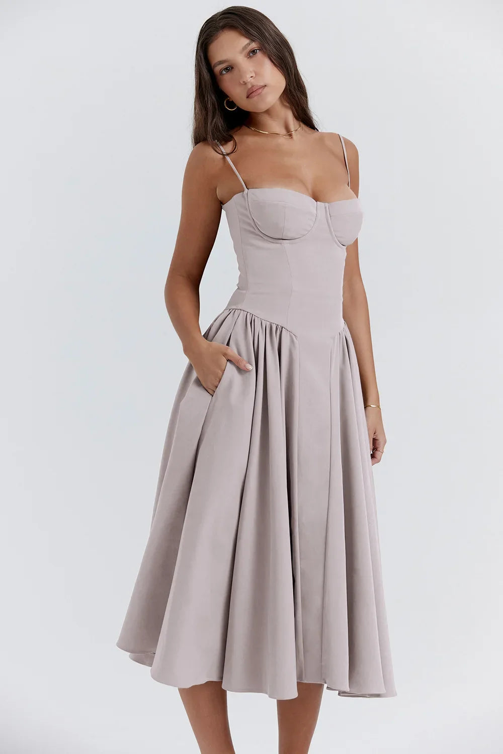 Mid-Calf Cocktail Dress