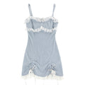 Lace Mini Dress & Cardigan Set