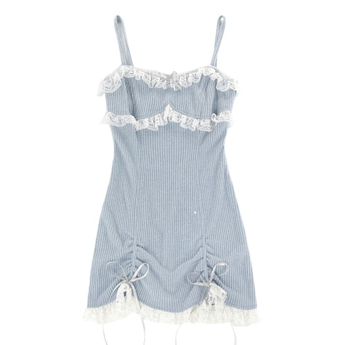 Lace Mini Dress & Cardigan Set