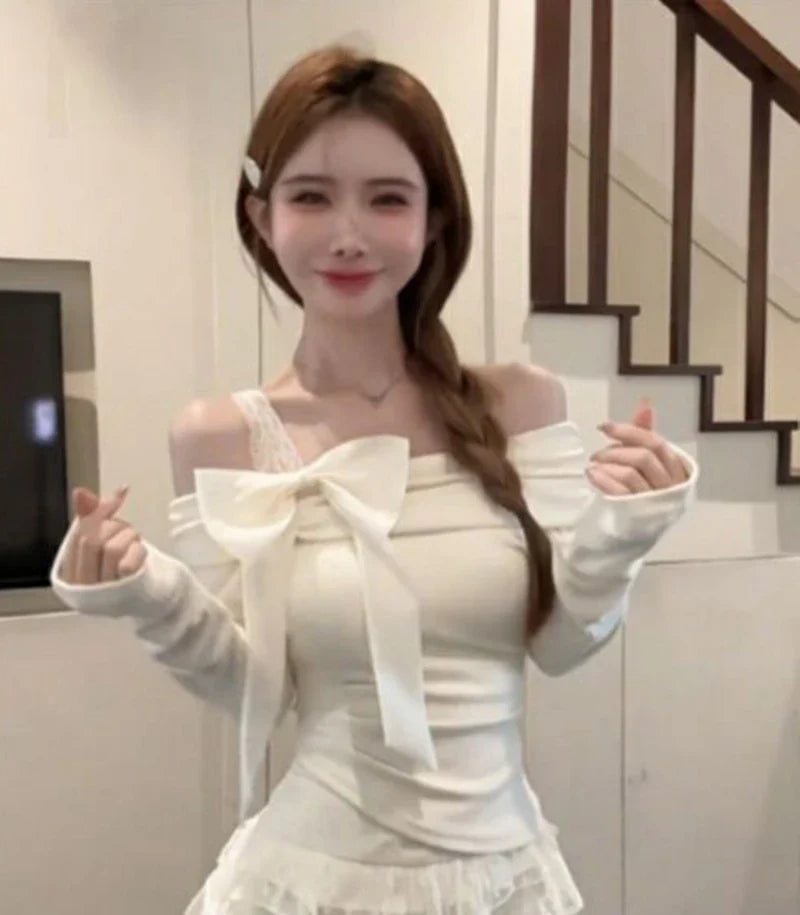 Bow Off-Shoulder Blouse