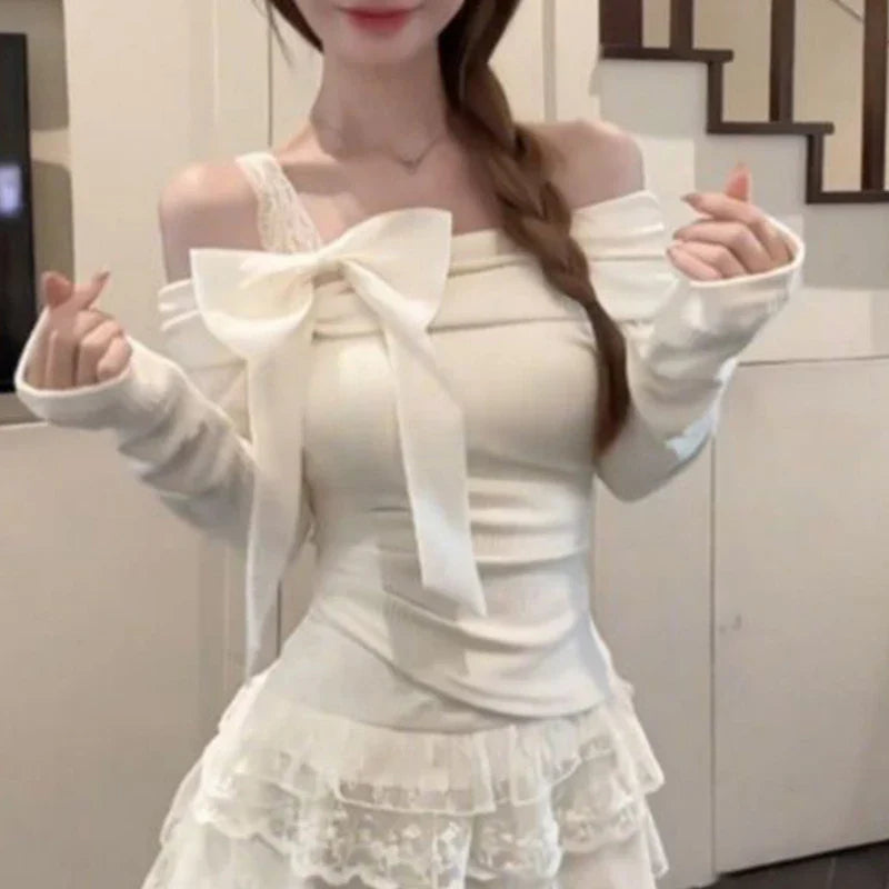Bow Off-Shoulder Blouse