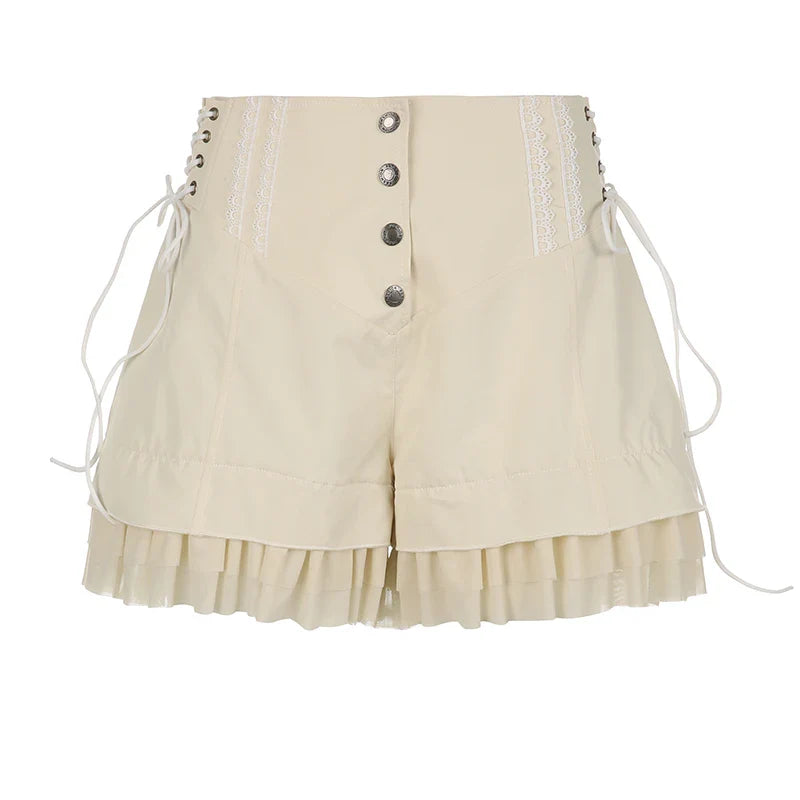 Ruffle Trim Shorts