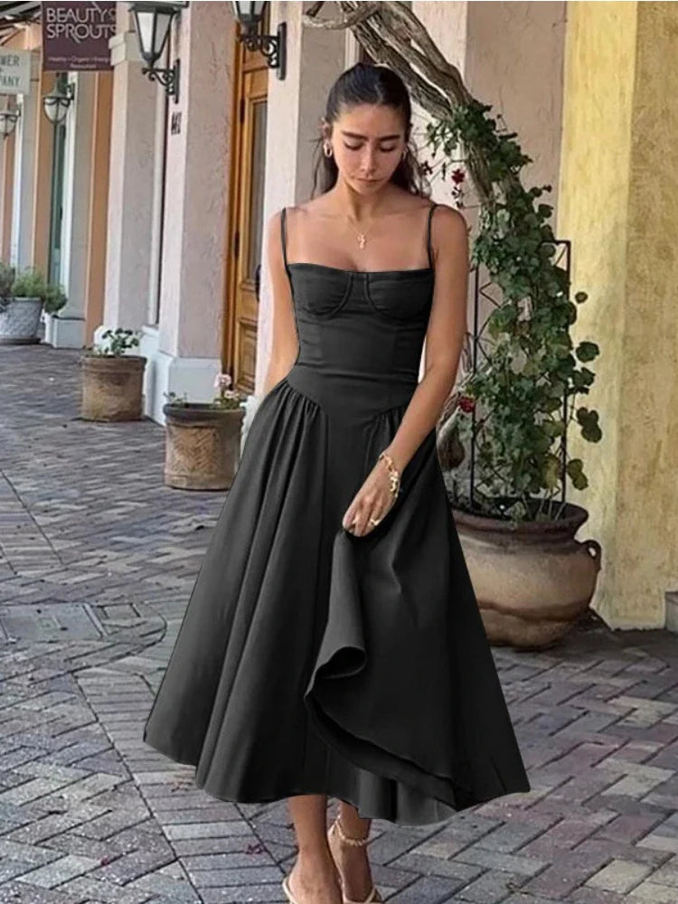 Mid-Calf Cocktail Dress