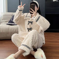 White & Black Pajama Set