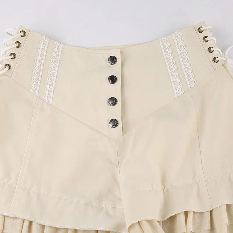 Ruffle Trim Shorts