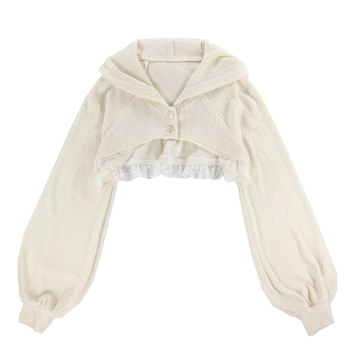 Lace Mini Dress & Cardigan Set
