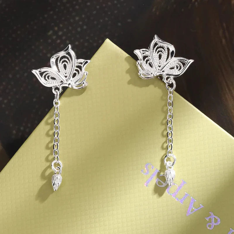 Butterfly Crystal Stud Earrings