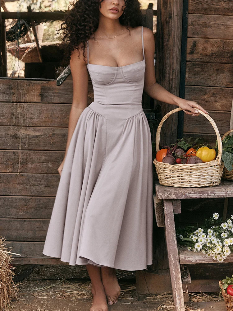 Mid-Calf Cocktail Dress