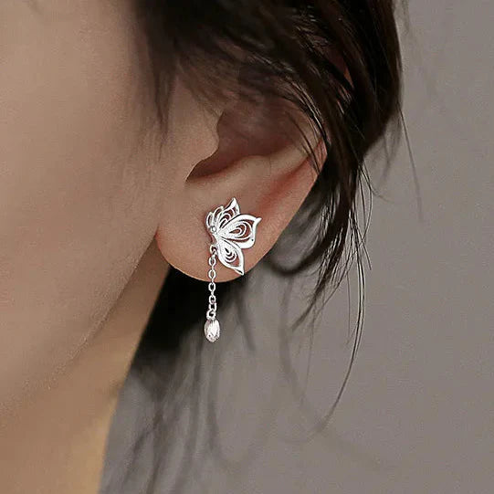 Butterfly Crystal Stud Earrings