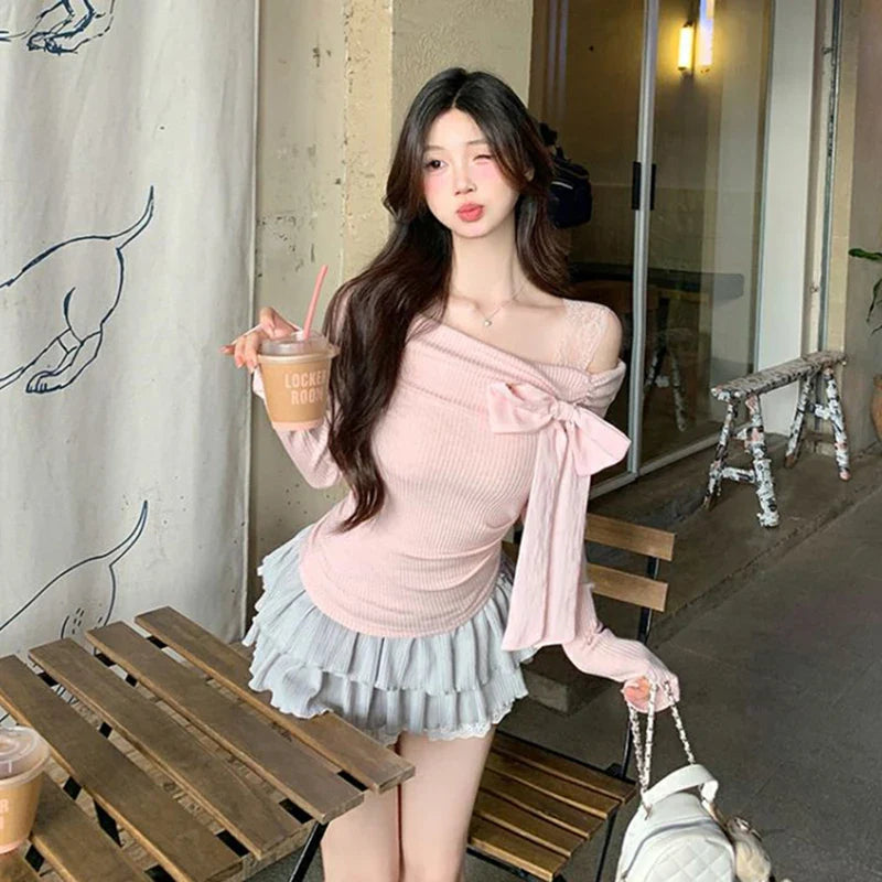 Bow Off-Shoulder Blouse