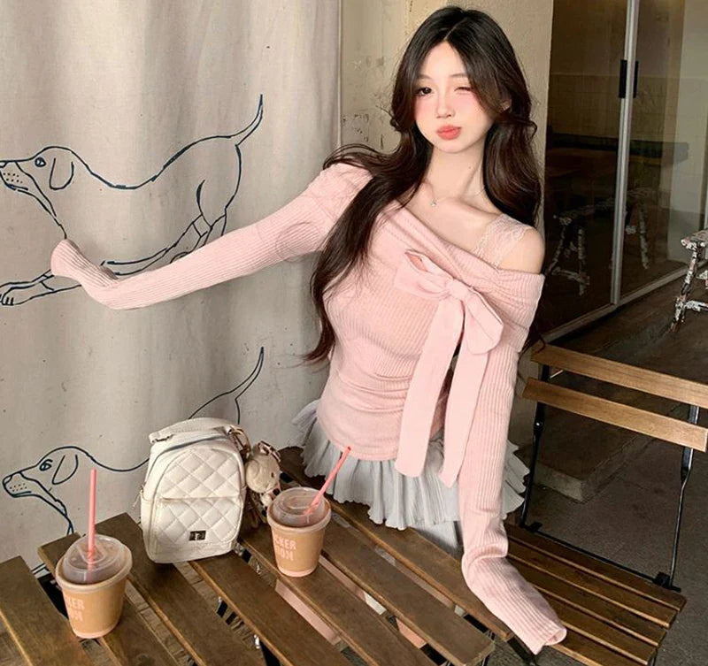 Bow Off-Shoulder Blouse