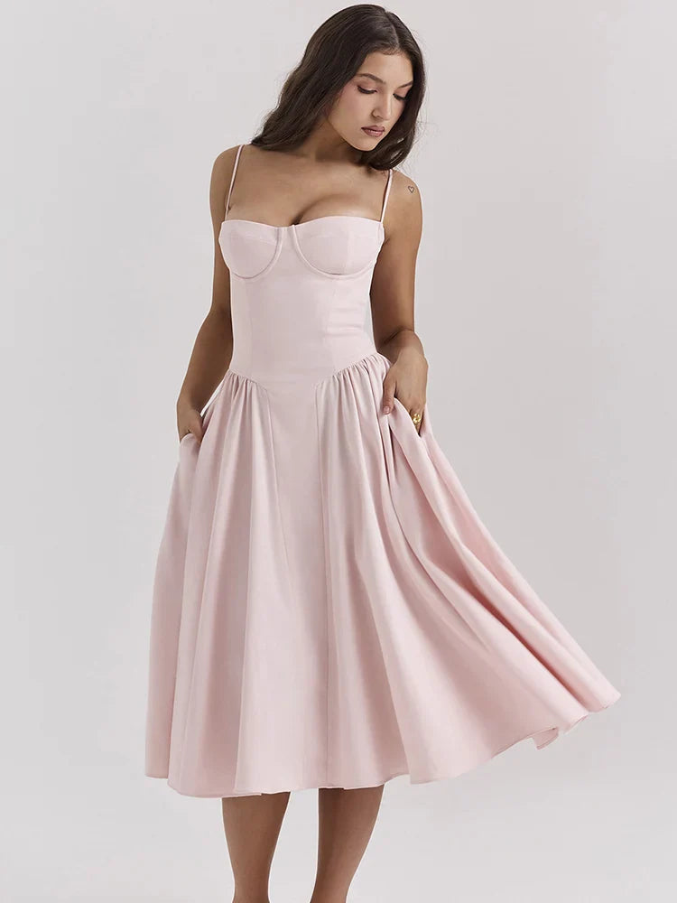 Mid-Calf Cocktail Dress