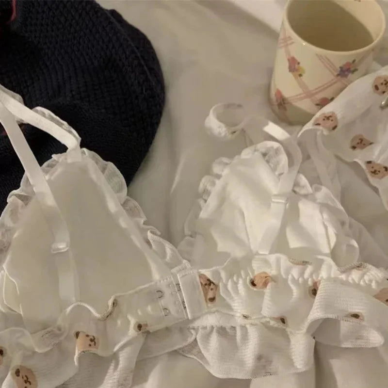 Bear Print Bra & Panty Set